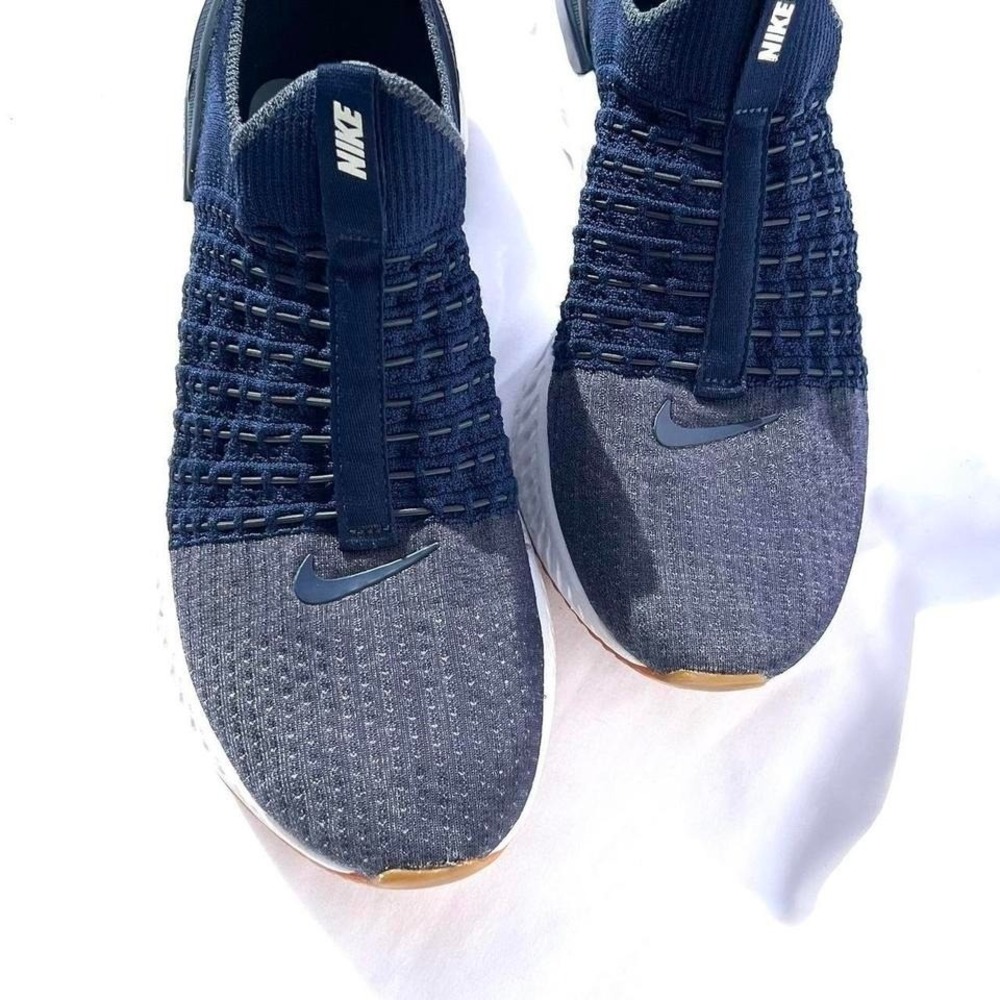 Nike navy blue Air Max 270 Flyknit trainers #sneakers #runners 9.5
